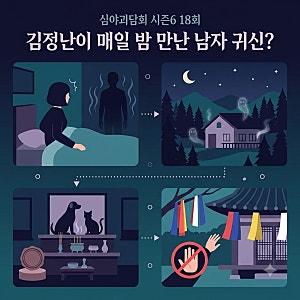 심야괴담회 시즌6 18회 김정난이 매일 밤 만난 남자 귀신?