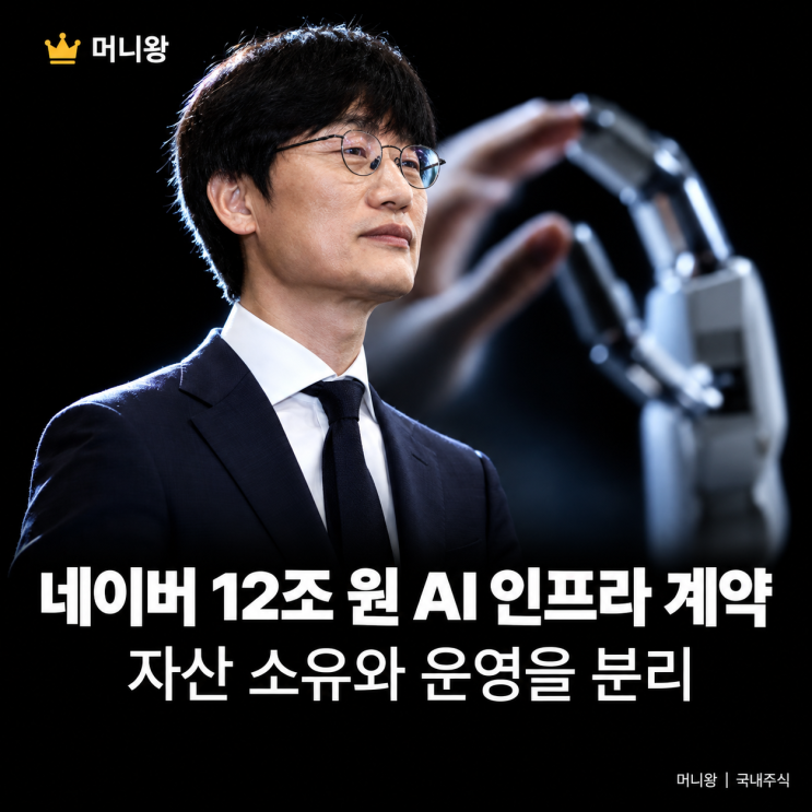 "12조 인프라 계약 터졌다" <b>네이버</b> 유상증자와 <b>엔비디아</b> <b>3대 주주</b> 등....
