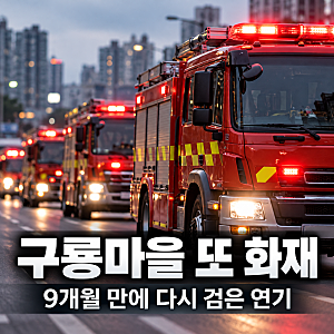 강남 구룡마을 왜 이렇게 화재에 취약할까?… 258명 대피 악몽 9개월 만에, 또 검은 연기 확산
