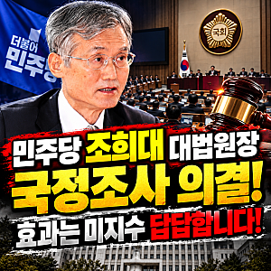 조희대 대법원장 국정조사 의결, 탄핵 대신 왜 국조일까? 11월 5일 본회의 일정