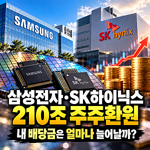 삼성전자·SK하이닉스 210조 주주환원, 내 배당금은 얼마나 늘어날까?