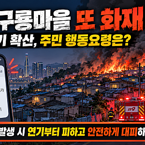 강남 구룡마을 또 화재, 검은 연기 확산…주민들이 꼭 알아야 할 행동요령