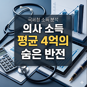 의사 평균 소득 4억 돌파… 전문직 순위 총정리