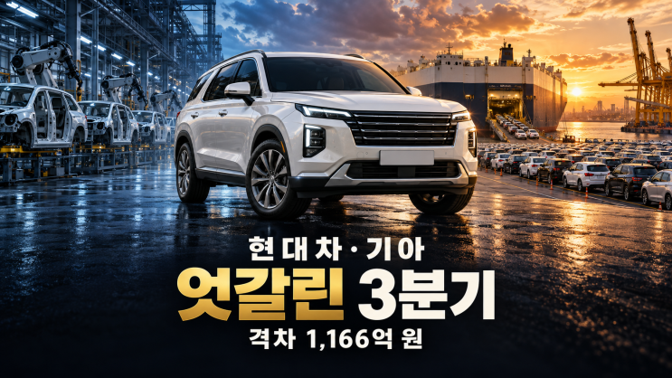 <b>현대차</b> 3분기 <b>영업이익</b> 2조5,583억 전망, 기아와 격차 1,166억