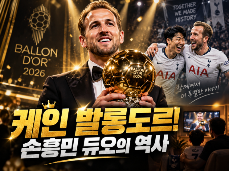 <b>해리 케인</b> 2026 <b>발롱도르 수상</b>! 손흥민과 토트넘 듀오의 역사, 아들과....