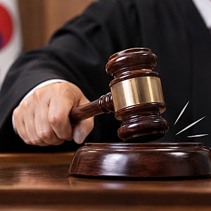 개표소 난동 40대 여성, 1심 징역 10개월…잠실 개표소 시위서 경찰에 침 뱉어