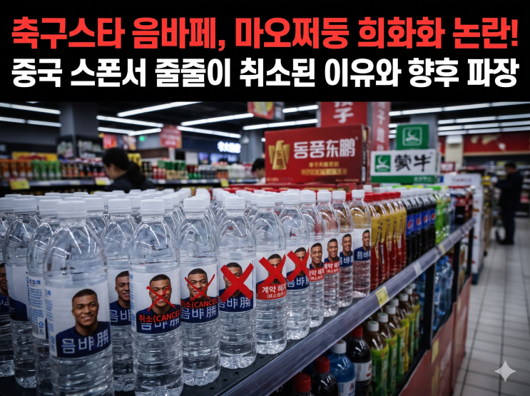 축구스타 <b>음바페</b>, <b>마오쩌둥</b> 희화화 논란! 중국 스폰서 줄줄이 취소....