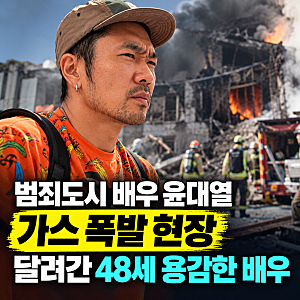 범죄도시 배우 윤대열 누구? 가스 폭발 현장 달려간 48세 용감한 배우
