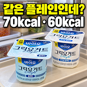 매일바이오 그릭요거트 Delight 영양성분, 같은 플레인인데 무가당은 당류·단백질이 다릅니다