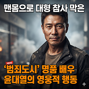 [충격] “영화 같은 실화!” ‘범죄도시’·‘서울의 봄’ 명품 조연 배우 윤대열, 인천 가스 ....