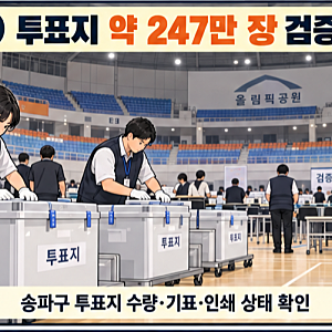 올림픽공원 투표지 검증 시작…촬영 공방 끝 합의, 이제는 검증 결과가 중요하다