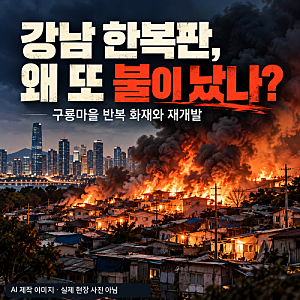 "9개월 만에 또 불났습니다" 강남 구룡마을 화재 원인, 피해 상황부터 재개발 이주 문제까지