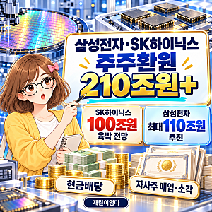 삼성전자·SK하이닉스 주주환원 210조원 초과, 전망과 예정도 포함