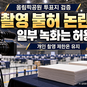 올림픽공원 투표지 검증, 촬영 불허 뒤 녹화 허용…누가 찍을 수 있나?