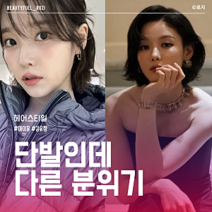 단발머리 추천, 아이유 숏단발 VS 김유정 보브컷 얼굴형별 스타일 비교
