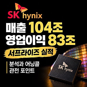 SK하이닉스 매출 104조 영업이익 83조 서프라이즈 실적 분석과 어닝콜 관전 포인트