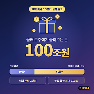 SK하이닉스 주주환원 100조원 발표!ㅣ하이닉스·삼성전자 주가 7%대 급등! 현금배당·자사주 매....