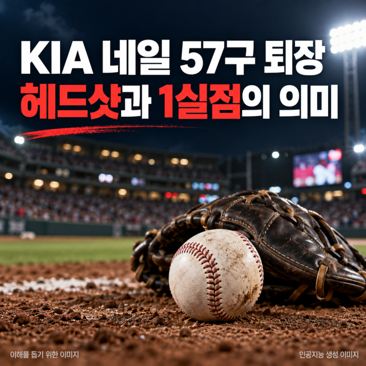 KIA <b>네일</b> 57구 던지고 퇴장, 헤드샷 이유와 <b>1실점</b> 기록의 의미
