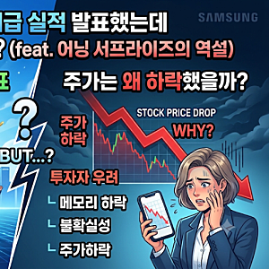삼성전자 역대급 실적 발표 주가는 왜 하락? (feat. 어닝 서프라이즈의 역설)