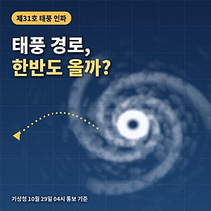 31호 태풍 인파 경로, 한반도 영향은? 기상청 예보 정리