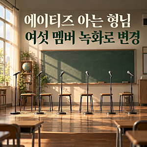에이티즈 아는 형님 출연 변경, 홍중·우영 빠지고 6명 녹화