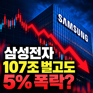 삼성전자 역대급 실적에도 주가 5% 급락... 지금 팔아야 할까, 더 사야 할까?