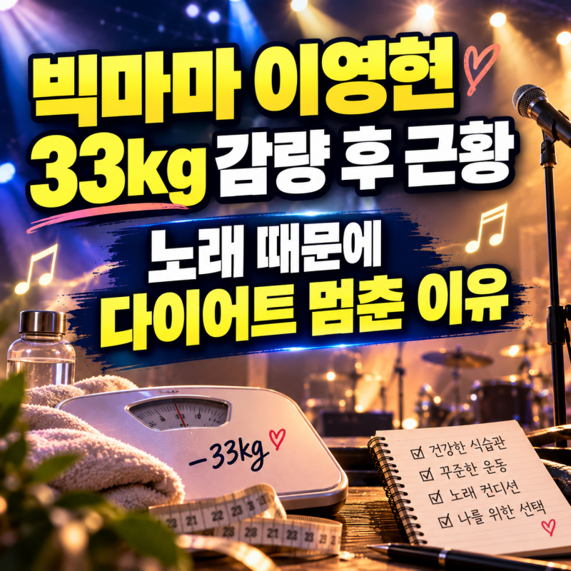 빅마마 이영현 33kg 감량 후 근황…노래 때문에 다이어트 그만둔 이유⠀