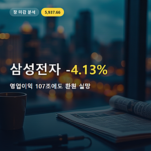 삼성전자 주가 하락, 영업이익 107조 내고도 왜 팔렸나