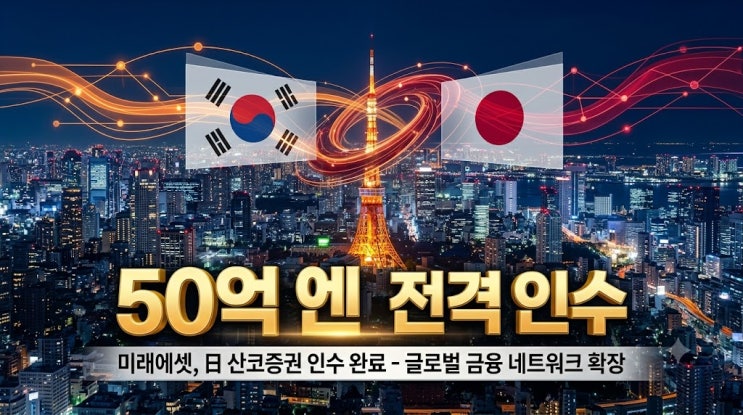 <b>미래에셋</b>, 일본 <b>산코증권</b> 50억 엔 <b>인수</b> 체결! 박현주 회장의 글로벌 ....