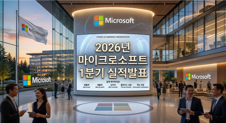 2026년 <b>마이크로소프트</b> 1분기 <b>실적발표</b>
