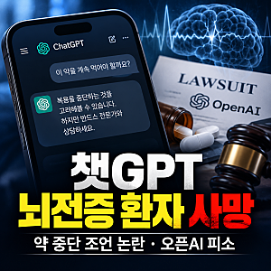 챗GPT 뇌전증 환자 사망 사건, 약 중단 조언과 오픈AI 소송 이유