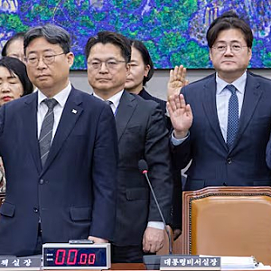 靑 국감서 한남동 관저 공방· · · "李대통령 차남 거주는 아빠찬스"
