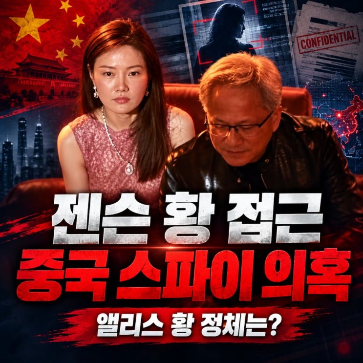 "<b>젠슨 황</b>에 접근한 <b>중국 스파이</b> 의혹" 누구? 앨리스 <b>황</b> 프로필과 정....