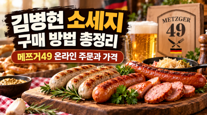 김병현 소세지 구매 방법 총정리, 메쯔거49 온라인 주문과 가격
