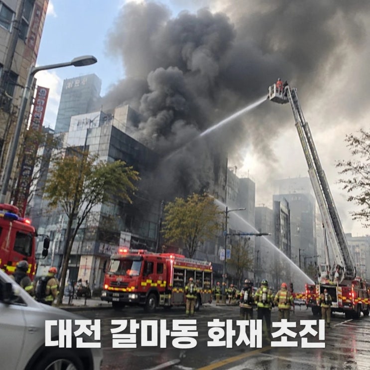 <b>대전</b> <b>화재</b> 갈마동 <b>타이어</b>업체 불 <b>초진</b> 소식