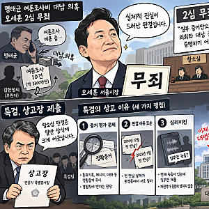 특검, 오세훈 2심 무죄에 상고…"논리·경험칙에 반하는 판단"