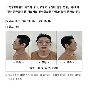 김성우 아내 강간상해 혐의 송치…장모 살해·아내 납치 사건에 드러난 추가 의혹