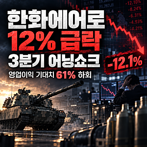 한화에어로 −12% '어닝 쇼크': 폴란드 K9 지연, 4분기엔 회복될까