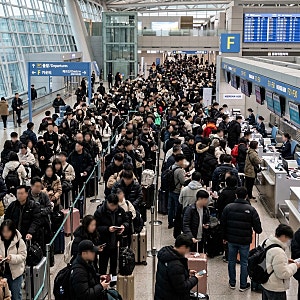 인천공항 발권 중단 네트워크 장애 시스템 마비 사태…중국행 항공편 줄줄이 지연, 1·2터미....