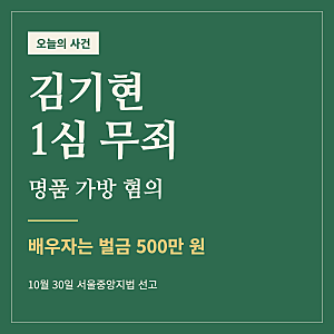 김기현 명품 가방 혐의 1심 무죄, 배우자만 벌금 500만 원 나온 이유는?