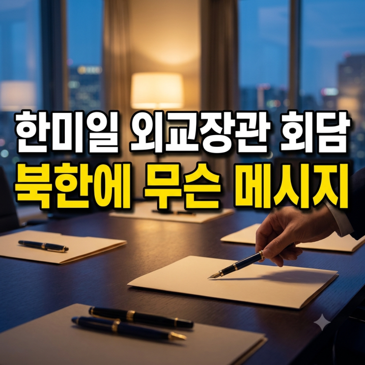<b>한미일 외교장관</b> 회담 애틀랜타 개최, 조현 루비오 모테기 의제