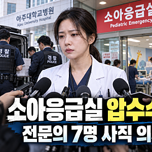 아주대 소아응급실 압수수색, 전문의 7명 사직 의사…경찰 사과에도 갈등 지속