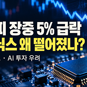 코스피 장중 5% 급락, 삼성전자·SK하이닉스 동반 하락 이유(#적금이율 아직도 영~)