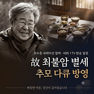 故 최불암 별세… 추모 다큐 방영, 최수종 내레이션 참여 (방송 일정·장례 일정 총정리)