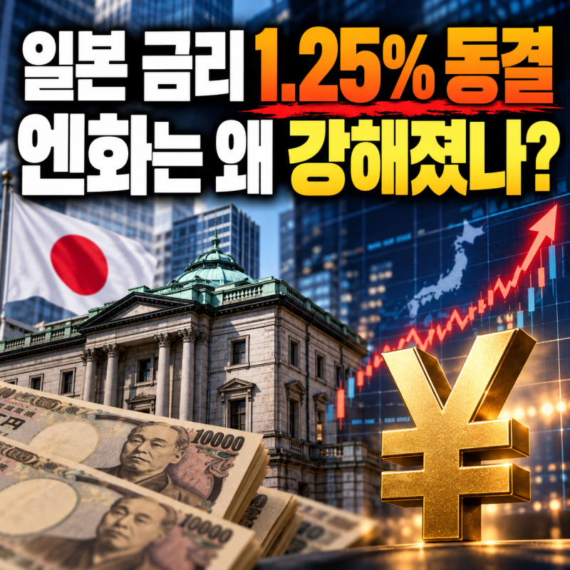 일본 금리 1.25% 동결, 엔화 환율은 왜 움직였나? 12월 인상 가능성은