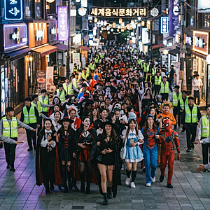 이태원 핼러윈 인파 2만 명 몰렸다!  2026년 10월 31일 실시간 혼잡도·도로 통제·경찰 배치·추....