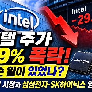 인텔 주가 29% 폭락, 무슨 일이 있었나? 반도체 시장과 삼성전자·SK하이닉스 영향 분석