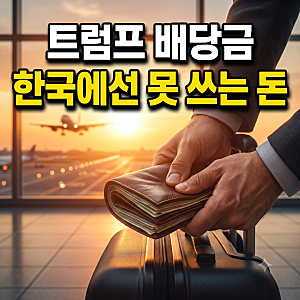 트럼프 배당금 5000달러, 중간선거 승리 조건과 한국 사용 금지