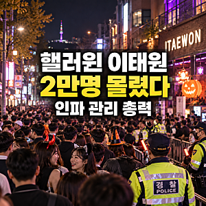 2026 이태원 핼러윈 인파 현황, 경찰 골목 통제와 교통통제 시간 총정리