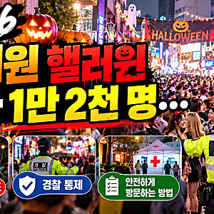 2026 이태원 핼러윈 인파 1만 2천 명…실시간 혼잡도·경찰 통제·안전하게 방문하는 방법 총정....